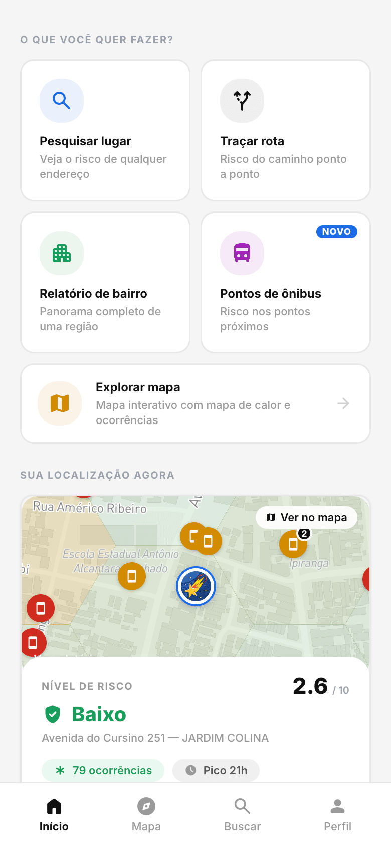 Tela inicial do SeuZebra